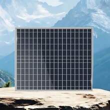 New 50W Portable Solar Panel Kit With 100A Solar Charge Controller, High-Efficiency Solar Panel And Alligator Clips, Suitable For RV, Camping, Car, Boat, Picnic, Etc., Can Power Tablets, Smartwatches, Power Banks In Sunlight, Portable Design - Black - View 12