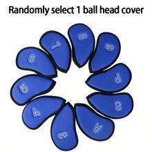 Golf Iron Club Head Covers, Protective Sleeve, Mesh Fabric Wear-Resistant, Thermal Lining, Protects Golf Iron Heads From Scratches, Simple Classic Style - Multicolor - View 20