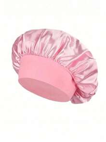 3/2/1pc Women's Satin Hair Bonnet, Wide Brim High Elasticity Silk Sleep Cap, Premium Satin Hair Bonnet, Curly Hair Silk Headband, Women's Hat - Multicolor - View 10