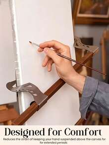1pc Bird-Shaped Stainless Steel Easel Hand Rest, Minimalist Artistic Style, Adjustable Installation Without Damaging Canvas, Reduces Wrist Fatigue During Painting, Compatible With Most Wooden Easels, Essential For Painters And Students In Art Studios - Multiple Colors - View 4