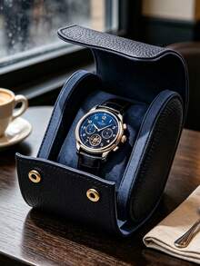 Watch Travel Storage Box, Portable Roll-Up Storage Box, Shockproof Watch Storage Rack, Men's Luxury Gift Box - one-size - View 11