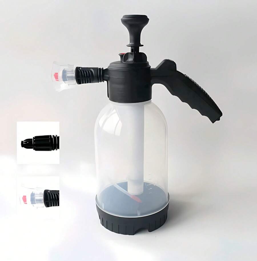 Pulvérisateur manuel pour le lavage des voitures, des terrasses, des jardins et le nettoyage extérieur. Portable, avec buse réglable, robuste et durable, pulvérisateur de mousse et fonctionnement manuel. - Taille unique - Voir 1