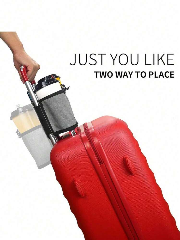 Luggage Handle Organizer Bag,Suitable For Luggage Handle Water Bottle Holder, Applicable To Luggage Handles, OutdoorTravel Essentials, Back To School - Multicolor - View 2