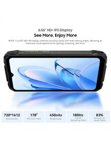 Blackview ROCK 1 4G NFC 強固型手機 全球版 6.56 吋主螢幕與 2.01 吋多功能副螢幕 八核心 MediaTek Helio G81 處理器 15000mAh 電池與 33W 快充 20MP Sony® 夜視相機 - 黑色 - 查看 5
