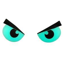 4pcs Cute Cartoon Crocodile Eye Shoe Charms, Cool Glow-In-The-Dark Style PVC Shoe Decorations, DIY Accessories, Suitable For Garden Shoes, Clogs, Sandals, Wooden Clogs, Perfect Birthday Gift, Party Gift - Multicolor - View 3