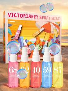 1/4/5pcs Brazilian Fragrance Spray,Air Freshener With Gift Box,Beach-Themed Digital Scent Mist.Includes Coconut,Vanilla,Etc.Naturally Fresh And Long-Lasting.Portable Design Suitable For Closets,Cars,And Travel.Ideal For Valentine's Day,Mother's Day - Multi-spice - View 17