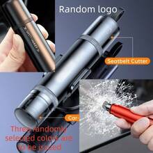 1个玻璃破碎安全锤，便携式个人应急安全防护用品，适用于汽车玻璃及各种玻璃，汽车安全应急玻璃破碎器 - 圓形 - 查看 13