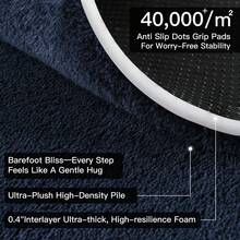 Sour Lemon Carpet  Rugs Living Room Large 120 X 170, Rugs For Bedroom, Washable Area Rugs Anti Slip Fluffy Rug Shaggy  Large Grey Rug Carpets Extra Large Rugs For Living Room BedRoom - 藏蓝色 - 查看 4