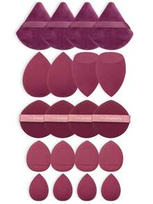 50/40/30/20/10/5pcs Multi-Function Makeup Tool Set, Facial Makeup Set, Includes Soft Makeup Sponges, Triangle Powder Puffs, Cushion Powder Puffs, Water Drop Egg Sponges, Dry And Wet Use Makeup Accessories, Essential For Women's Daily Makeup. - Multicolor - View 17
