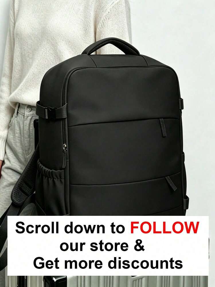 Women's Backpack, Women's Large Capacity Travel Backpack, Commuting And School Backpack, Fashionable Laptop Bag, Short-Term Business Travel Luggage Bag, Suitable For Ryanair And Wizz Air Travel Backpack - Multicolor - View 2