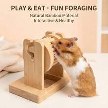 Mainan Kayu untuk Melatih Hewan Peliharaan Kecil, Dispenser Makanan Interaktif Sepanjang Musim untuk Hamster DIY Terlaris Lintas Negara - View 4