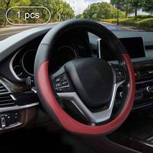 Steering Wheel Cover Car Handle Cover Ultra-Fine Fiber Leather Handle Cover Universal Car Steering Wheel Cover High-End Business Handle Cover - One Size Fits All - View 14