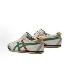 Asics Authentic Onitsuka Tiger Mexico 66 Leather Sneakers - White/Blue/Red Classic Low-Top | Premium Japanese Heritage Footwear | Slim-Profile Lightweight Trainers - 橄欖綠 - 查看 5
