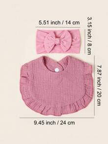 10 Buah Bando dan Celemek Bayi/Balita Berwarna-warni, Lembut, dan Terbuat dari Nilon, Cocok untuk Penggunaan Sehari-hari di Semua Musim - MultiWarna - View 2