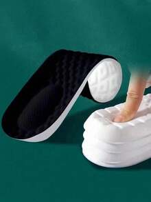 2pcs Sports Shoe Insoles, Super Soft Running Shoe Pads, Shock Absorbing Sole, Boys Valentine Heart Pattern, Girls Valentine T-Shirt, Valentine Heart Pattern Knit Sweater Decor, Mother's Day Gift, Garden, Summer, Beach, Squishy, Graduation, Shoe Rack, Storage Saver, Commencement, Congrats Grad, Graduation Party - Multicolor - View 15