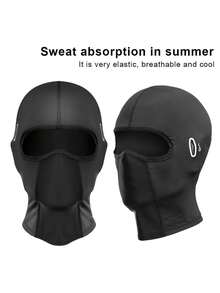 1pcPack UV Balaclava With Glasses Holes, Summer Cooling Ice Silk Breathable Full Face Mask For Motorcycle Cycling - Multicolor - View 1