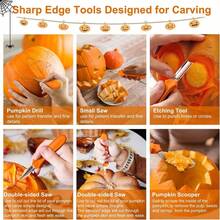 7pcs/12pcs Pumpkin Carving Set, Halloween Pumpkin Decoration Tools, Stainless Steel Sculpture For Halloween Decoration, Lantern, Halloween Gift - View 5