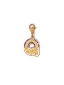 1pc Stainless Steel Enamel Initial Letter Pendant With Lobster Clasp 18K Gold Plated Letter Charms For DIY Jewelry Making Accessories - Pendant - View 11