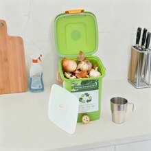 Kitchen Compost Bin,Green Compost Container,10L Large Capacity Compost Container - Green - View 1
