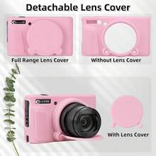 [2+1] مجموعة واقي الشاشة + غطاء حماية من السيليكون، متوافق مع Powershot SX740/SX730 HS، غطاء حماية من المطاط الناعم مع غطاء عدسة قابل للفصل، واقي شاشة من الزجاج المقسى عالي الدقة، خفيف الوزن وقوي للغاية. - مشاهدة 5