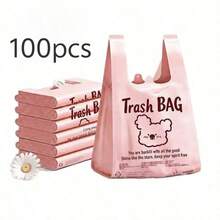 Cute Cartoon Bear Print Trash Bags, Household And Office Kitchen Garbage Bags - Cartoon Puppy - View 13