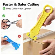 Portable Safety Strap Cutter Hidden Blade Box Opener Parcel Unboxing Tool Color Random - View 3