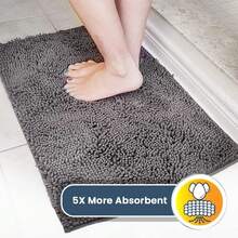 Chenille Runner Rugs Sizes - Sky Blue - View 4