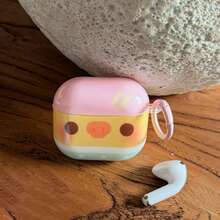 Casing Earphone Motif Beruang Hidung Ayam Sederhana dengan Cincin, Cocok untuk Pro 3, Pro 2 Baru, Pelindung Pro Lucu, Apple 4 Sederhana, Casing Earphone Personalisasi untuk Anak Perempuan Generasi 1/2, Pelindung Musim Semi/Panas, Hadiah Ulang Tahun/Hadiah Liburan - MultiWarna - View 1