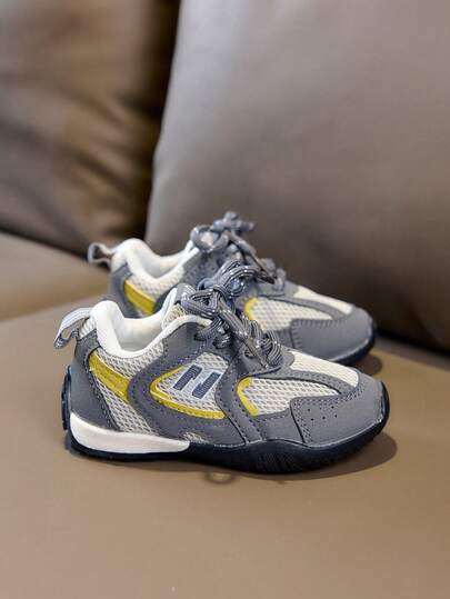 1 Pair New Casual Shoes For Boys And Girls, Fashionable Versatile Comfortable Lightweight Non-Slip Sports Shoes