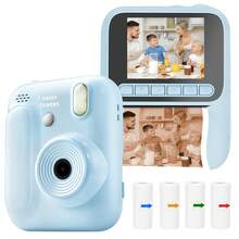 Instant Print Camera With Fun Photo Frames And Color Filters, Digital Camera With Color Printing Paper, Puzzle Game And Music Player, Suitable For Boys And Girls Graduation Birthday Holiday Gift - Multicolor - View 15