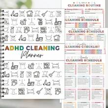 1pc ADHD Cleaning Planner Notebook With Daily Weekly Monthly Cleaning Schedule&Zone Chore Checklists,Household Declutter Task Tracking Journal,Housekeeping Organizing Routine Log Book,Easy Task Breakdown Home Management Notebook, Housewarming New Ho - Annual Home Cleaning Checklist - View 4