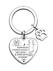 Dog Keychain, Car Keychain, Backpack Decoration Pendant, Gift For Dog Lovers. - Silver - View 9