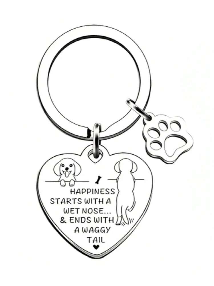 Dog Keychain, Car Keychain, Backpack Decoration Pendant, Gift For Dog Lovers. - Silver - View 8