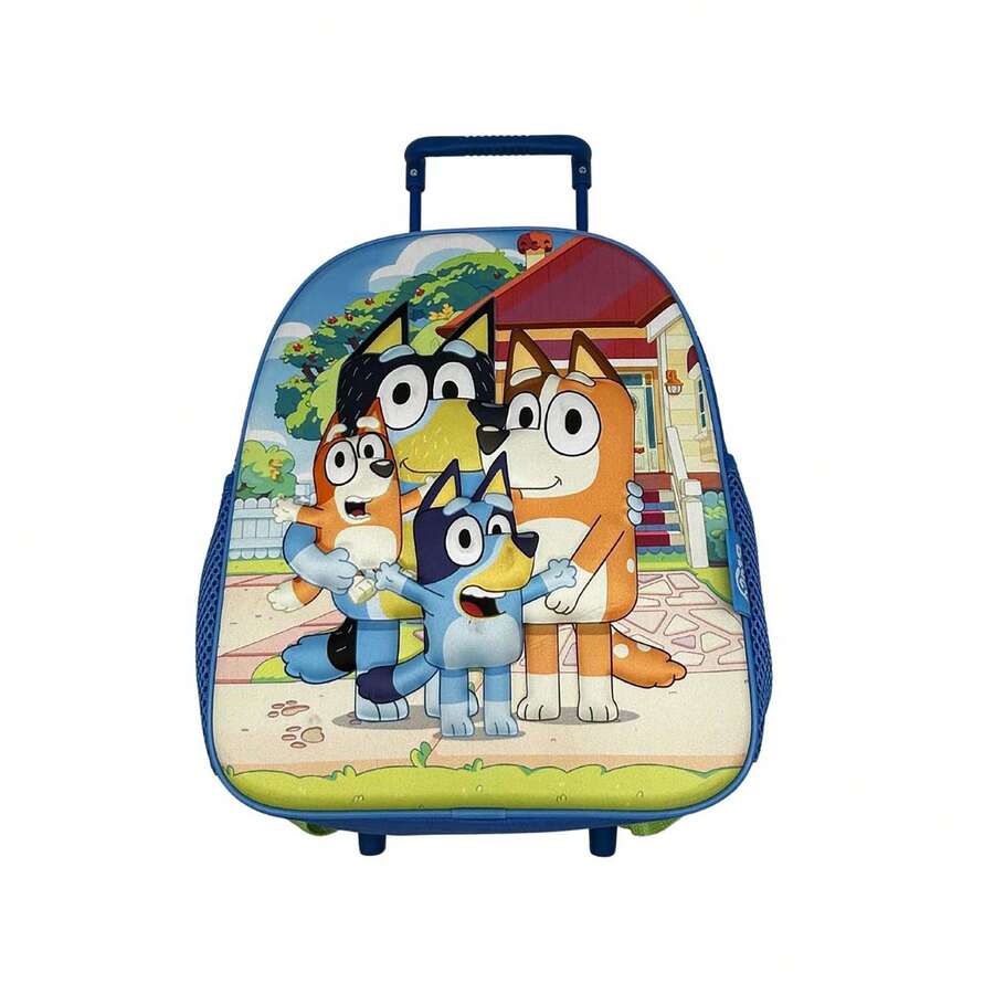 Dam Preschool Cart 3D Eva Bluey. Side Pocket. 3D Character. - A - 查看 1