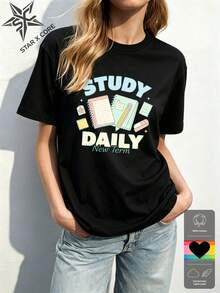 Women T-Shirts - 黑色 - 查看 3