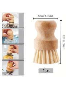 Multifunctional Kitchen Cleaning Brush, Pot And Pan Cleaning Brush, Dish Brush, Durable Kitchen Brush, Pot And Plate Brush, Kitchen Sink And Countertop Cleaning Brush, Cleaning Supplies, Cleaning Tools, Back To School Preparation - Multicolor - View 6