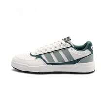 Adidas New Unisex 3-Stripe Breathable Lightweight Durable Casual Sneakers Versatile Skate Shoes - White/Green - View 8