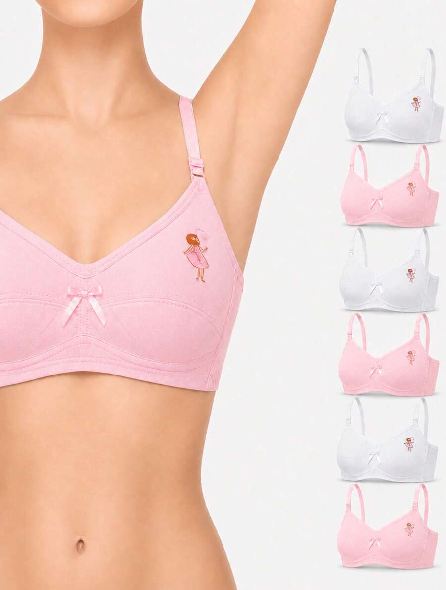 Tween Girls Bras And Bralettes - Pink - View 1