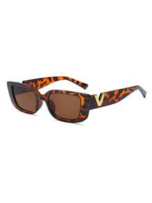 2 Pairs Women's Square Frame Fashionable Everyday Street Style Runway Travel Vacation Vintage Eyewear - Multicolor - View 3