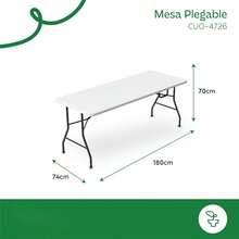 Folding Tables - White - View 2