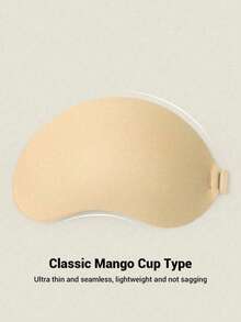 Runway Rest 2pcs Women Adhesive Push Up Bra, Invisible Sticky Bust Enhancer Reusable Silicone Bra With Front Clasp, Suitable For Wedding, Formal Dress - Mango Cup - View 5