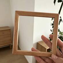 1pc/2pcs 8.7cm/17.4cm Beech Wood Switch Decorative Frame, Narrow Bezel Switch Decor, Minimalist Solid Wood Decorative Frame Suitable For High-Quality Solid Wood Wall Outlets, Easy To Install And Reuse, Suitable For Living Room, Bedroom And Office - Self-Adhesive Installation, No Wiring Required - Beech Wood - View 3