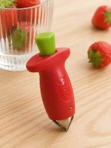 2pcs Random Style Stainless Steel Strawberry Huller, Pineapple Eye Remover, Tomato Corer, Kitchen Gadget - Multicolor - View 9