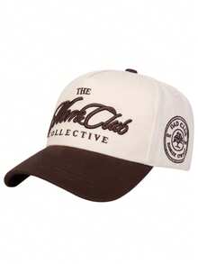 1pc Men's The Mare Club Collective Trucker Hat Personalized Letter Embroidery Baseball Cap Street Fashion Five-Panel Hat Outdoor Sun Protection Casual - Multicolor - View 3