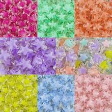 100pcs/50pcs Acrylic Translucent Colorful Star Beads, Suitable For Handmade DIY Beading Jewelry Making Crafts Accessories - Mixed Color Transparent Star Beads - View 2