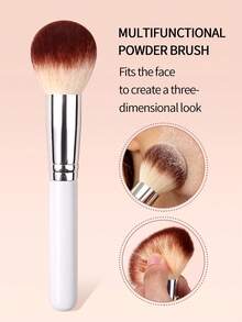 Extra Large Loose Powder Brush, Soft Bristles, Makeup Beauty Tool,Foundation Brush,Concealer Brush,Blush Brush,Contour Brush,Blush Brush,Bronzer Brush,Powder Brush,Foundation Brush,Blush Brush,Giveaways - White - View 9