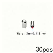 30pcs Gold & Silver 304 Stainless Steel Rope End Caps DIY Jewelry Making Accessories - Bucket - View 13