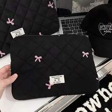 1件芭蕾風蝴蝶結刺繡筆電保護套，適用 10/11 吋、13/14 吋、15/15.6 吋筆記型電腦 - 彩色 - 查看 5