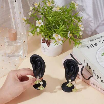 1pc Ear-Shaped Jewelry Display Stand, For Earring Hanging, Earring Display, Resin Jewelry Display Stand, Earring Display Rack, Also Suitable For Gift Giving, Holiday Gift