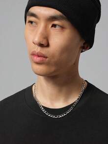 Jordan Men's AS BRK S GOTHIC 85 SS Crew Neck Short Sleeve Knit Collarless T-Shirt TIO0020-010 - Black - View 3